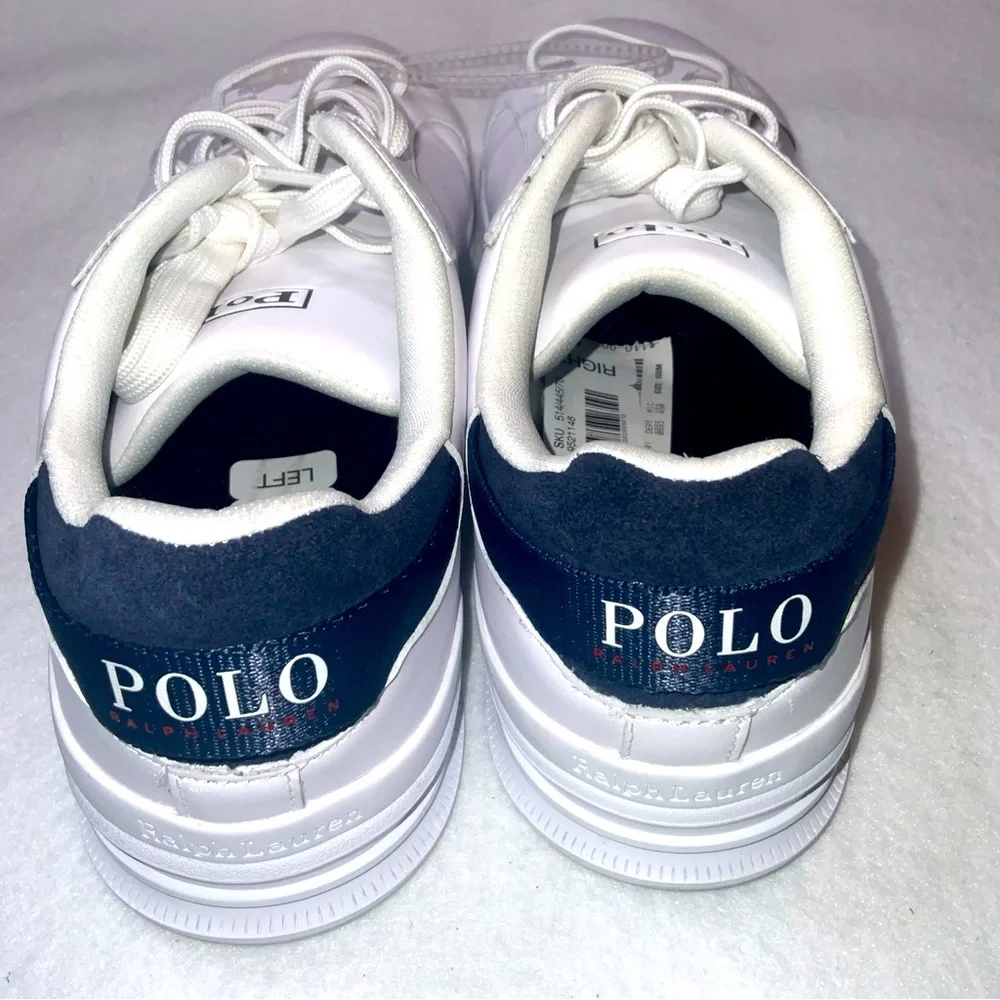 Polo Ralph Lauren Men’s Heritage Court lll Leather Sneaker Size 10 - Picture 13 of 14